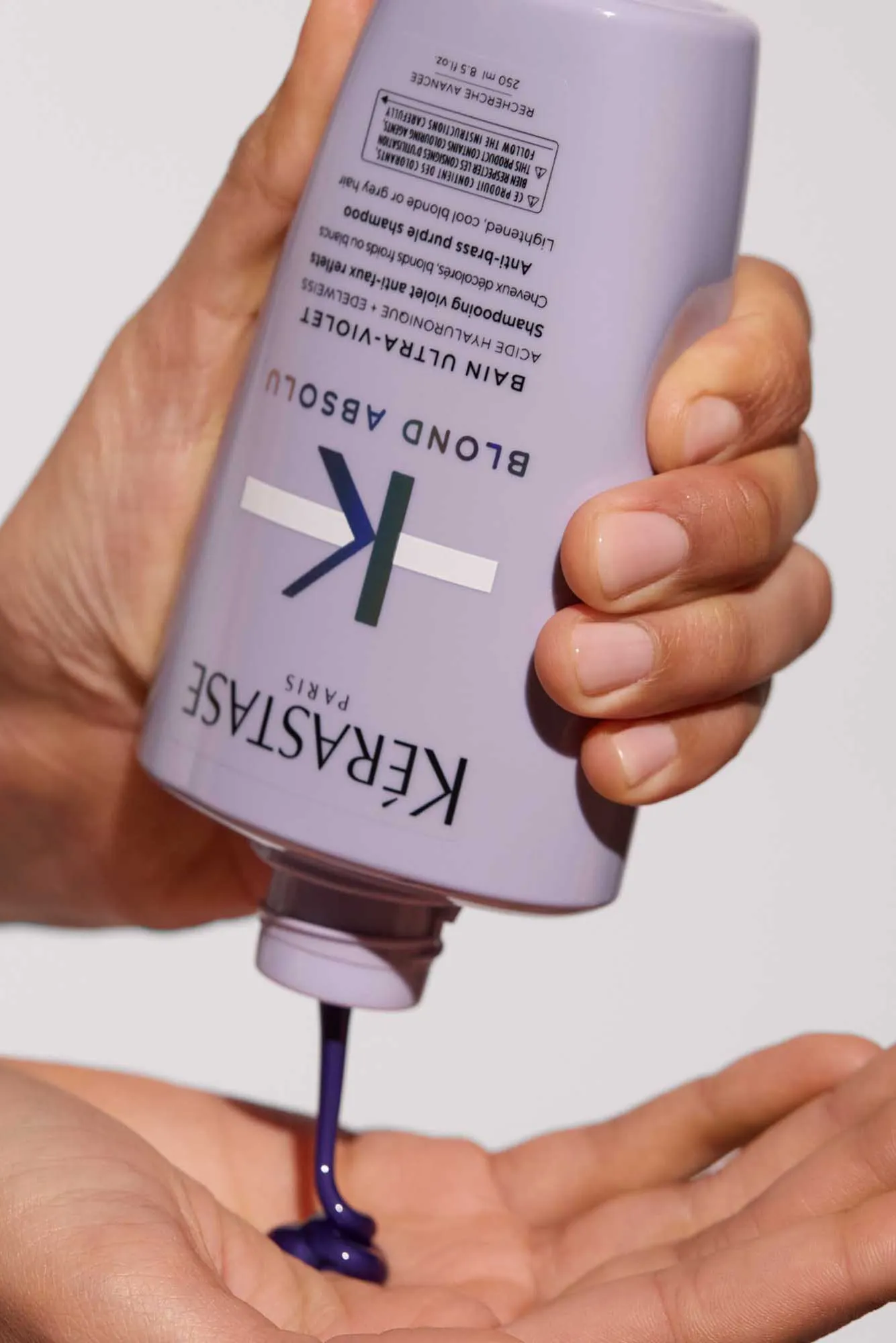 Kérastase Shampoing Bain Ultra-Violet Blond Absolu pour cheveux décolorés-250 ml