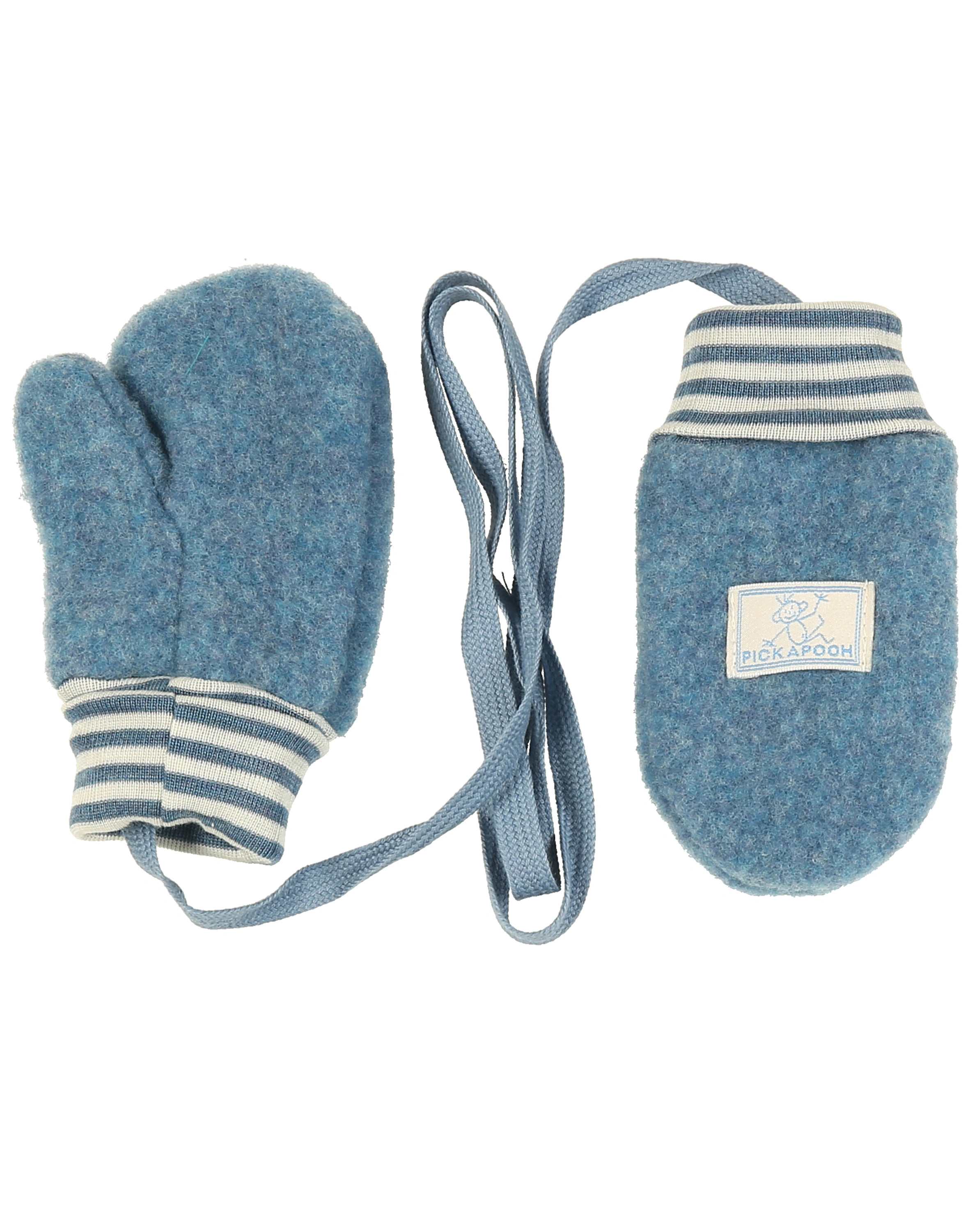 Fäustlinge RINGEL WOLLFLEECE in jeansblau