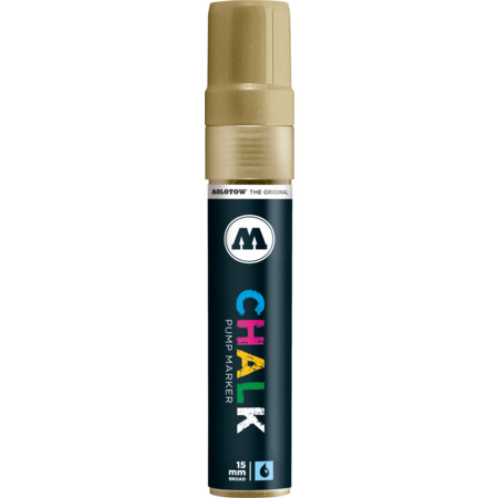 Molotow Chalk Marker 15 mm by MolotowKreidemarker - metallic gold - 15 mm