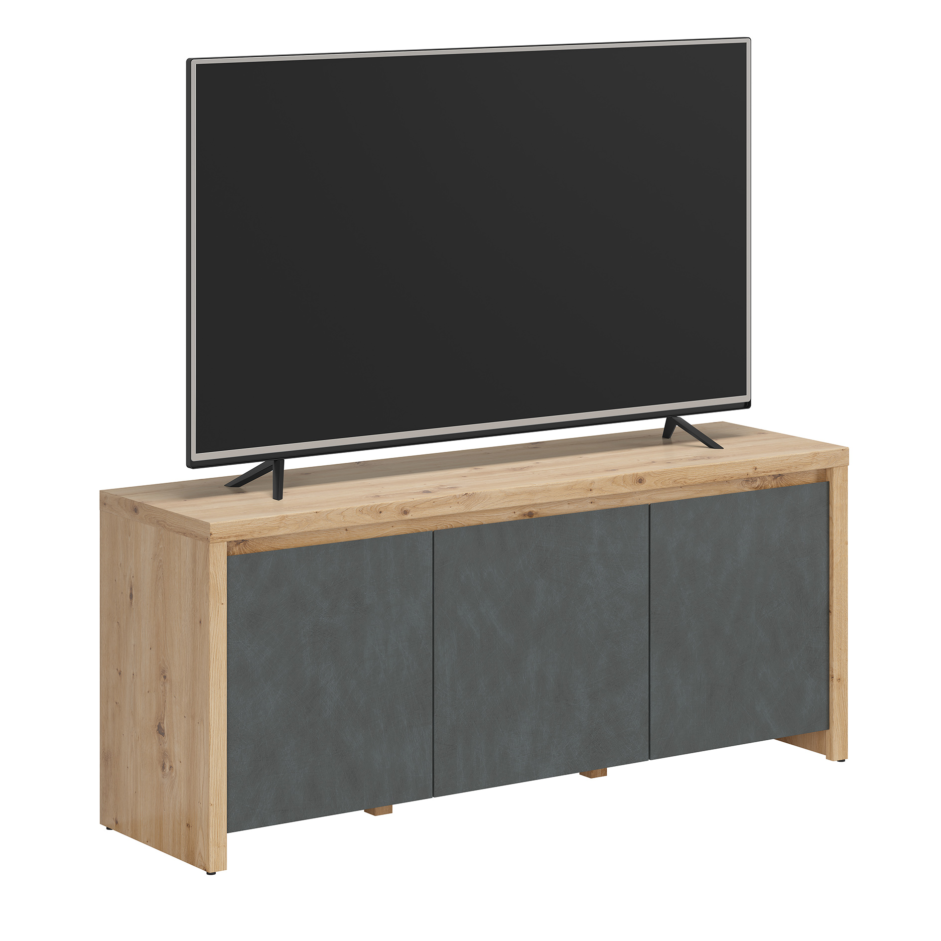 Lowboard - Artisan Eiche Nachbildung - 3 Türen - 143 cm