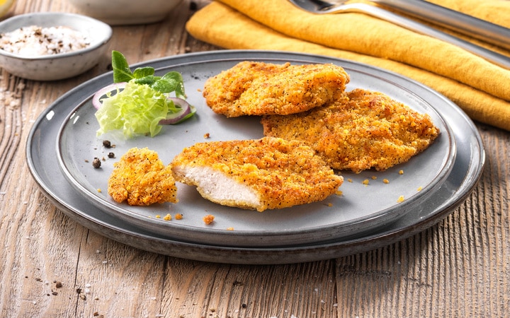 Mini-Hähnchenschnitzel Salt&Pepper mit 8% Flüssigwürzung (11388) | online bestellen!