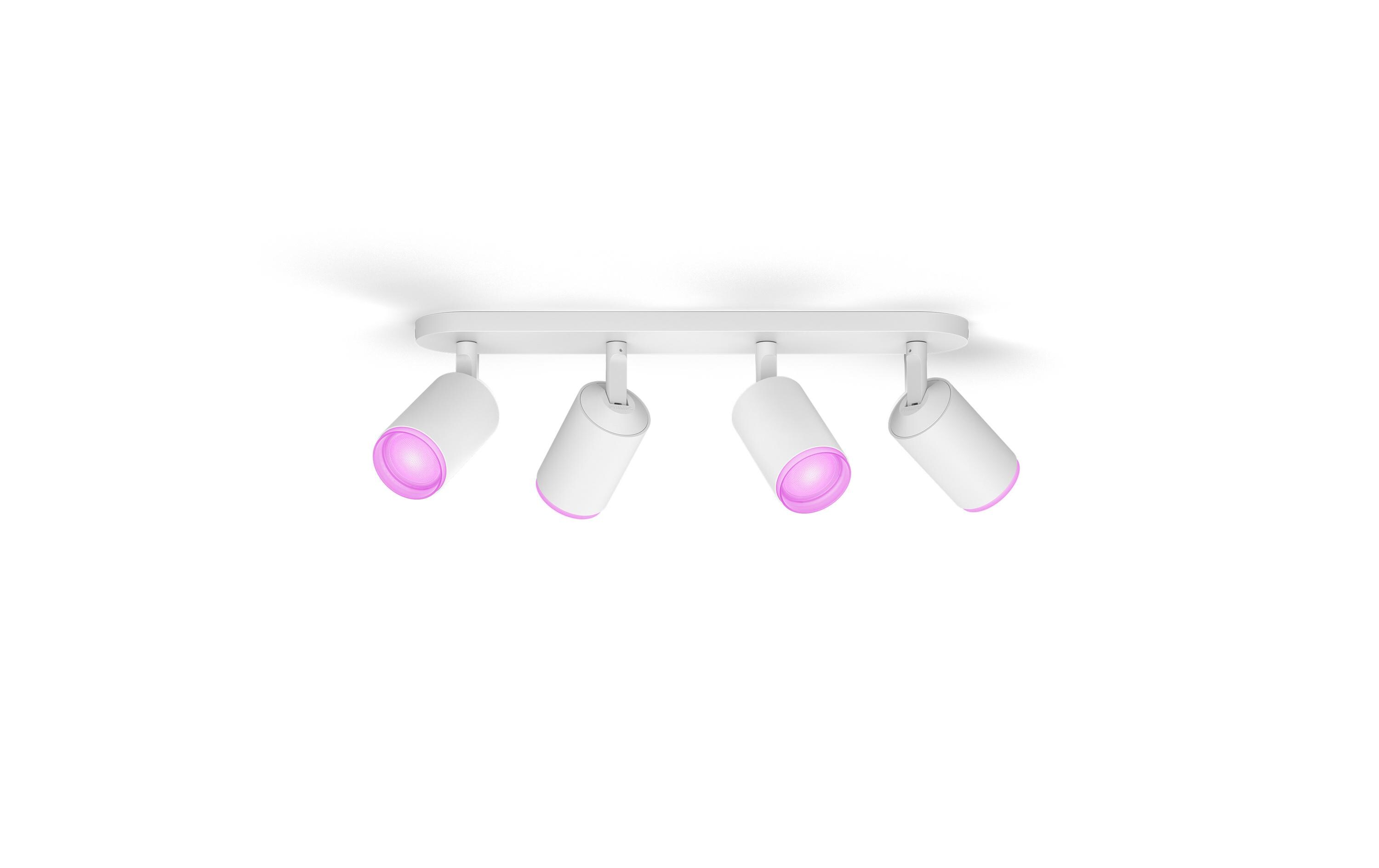 White & Color Ambiance Fugato 4er-Spot Weiss<br>4er-Spot mit Weisstönen und mehr als 16 Millionen Farben