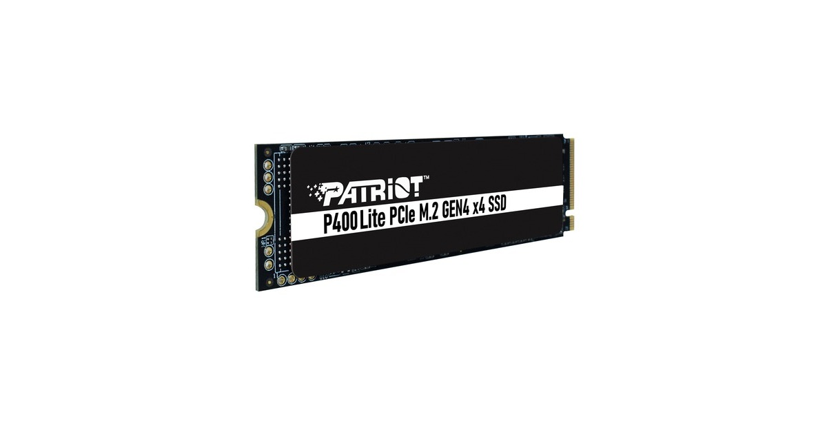 PatriotP400 Lite 1 TB SSD  (Zwart/wit, PCIe 4.0 x4, NVMe 1.4, M.2 2280)