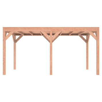 Overkapping Douglas 495x255cm symmetrisch