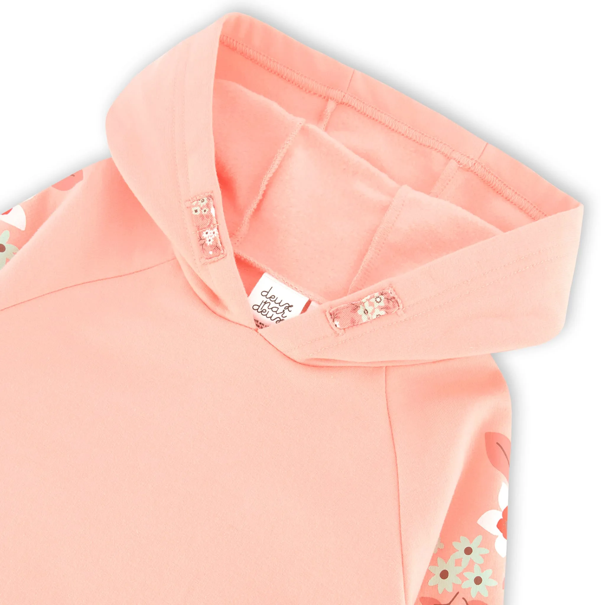 Deux par Deux Robe Capuchon Fleurs 7-10ans