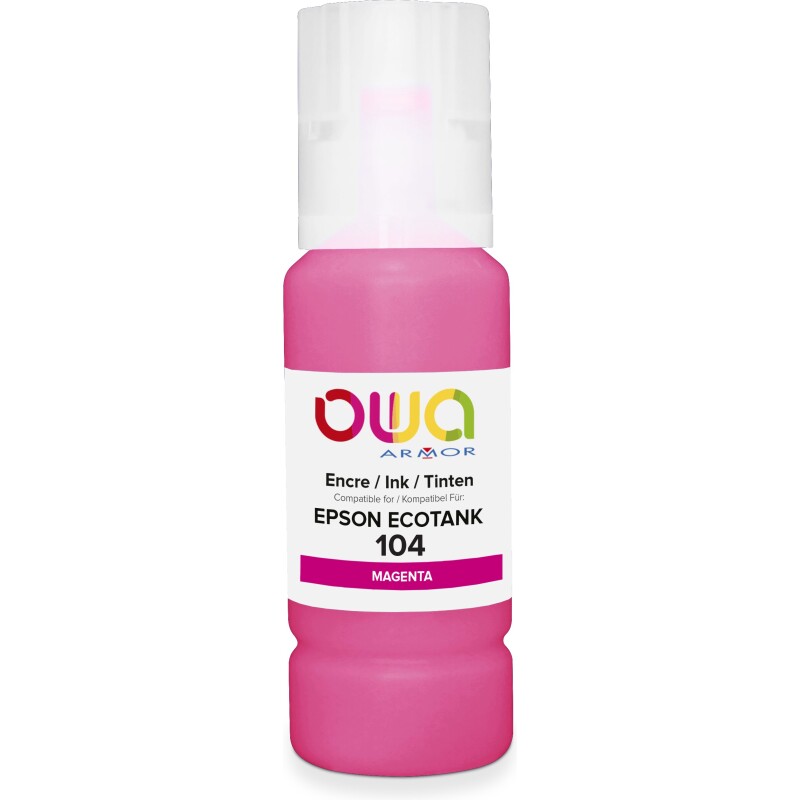 Bouteille d'encre compatible OWA - standard - Magenta - pour EPSON C13T00P340