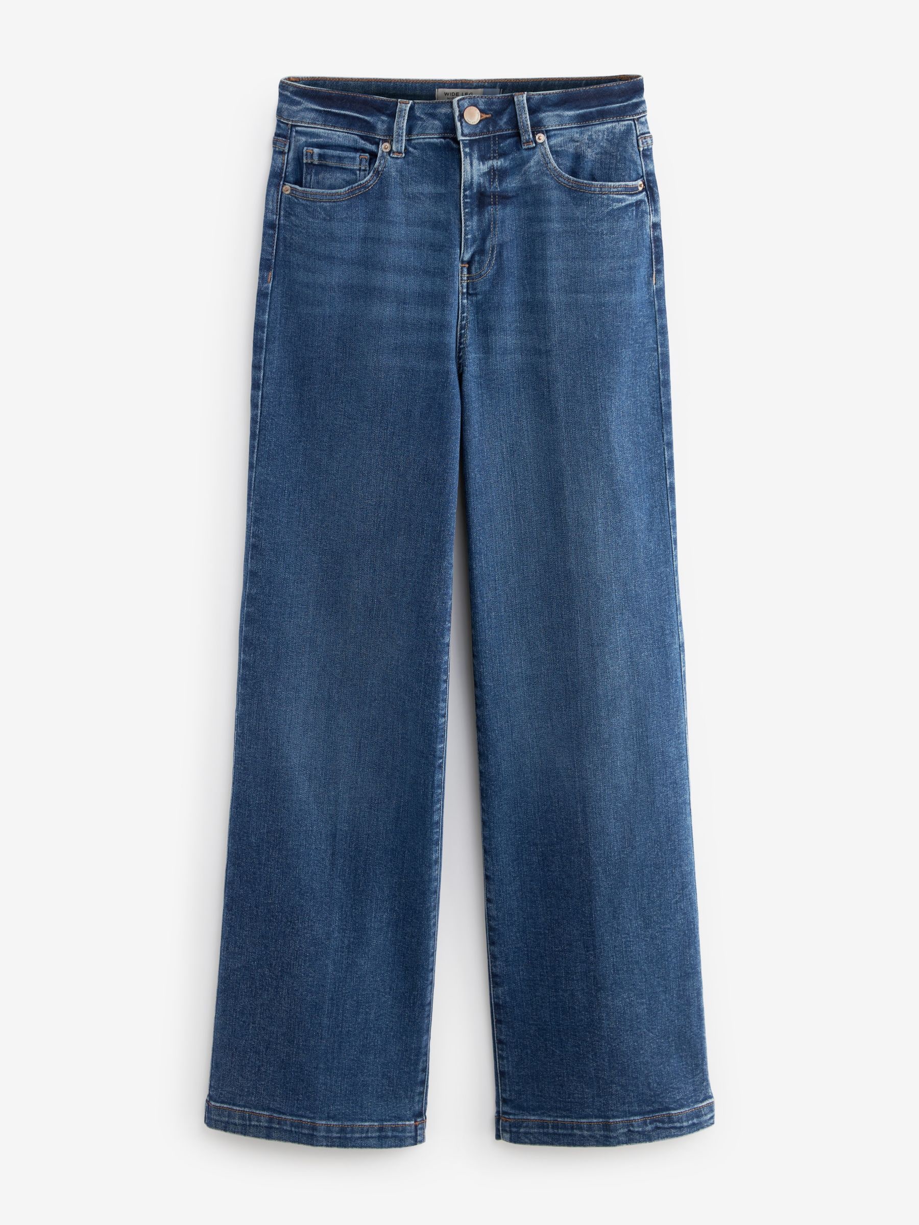 Donkerblauw - Jeans met wijde pijpen