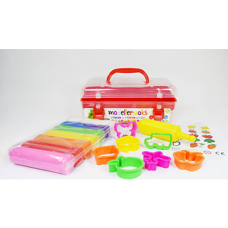 Nara factory 7pcs clay+7moulds+1roller b