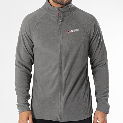 Sweat Zippé Polaire Gris