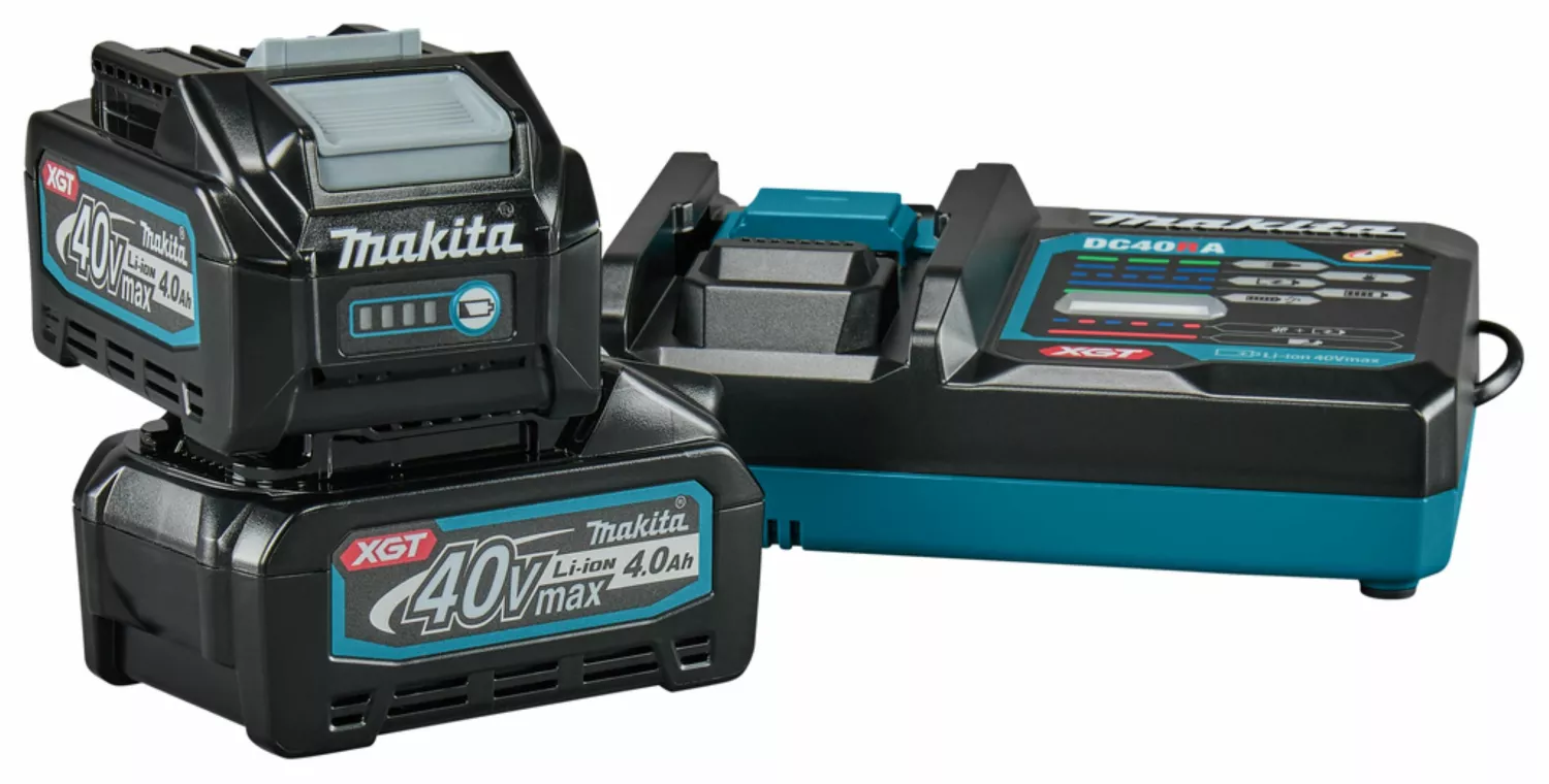 Makita 191L77-9 40V Li-ion accu starterset (2x 4.0Ah accu)   lader