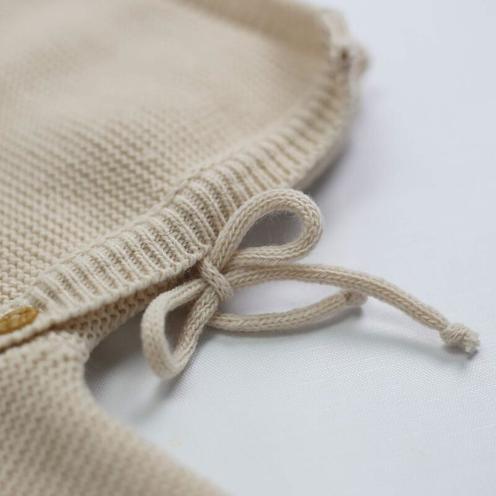 Brassière maille 0-1 mois - Sable - TROIS KILOS SEPT