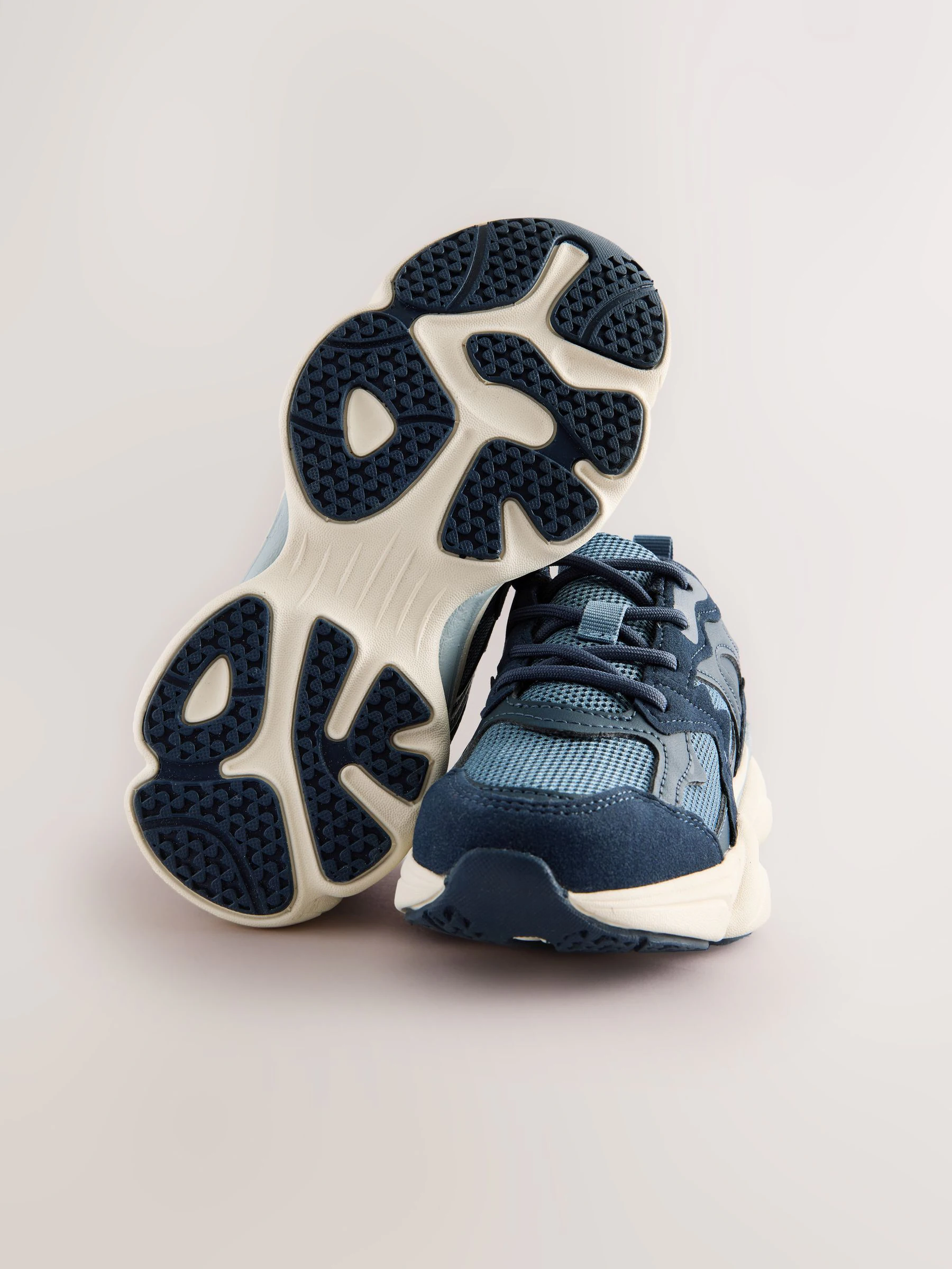 Blauw - Sneakers met veters