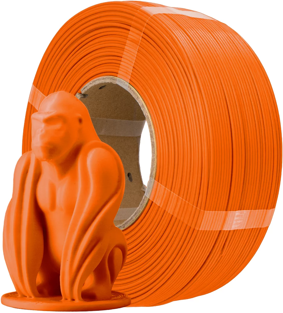 AzureFilm  PLA Refill Orange, 1,75 mm / 1000 g    PLA mit guten mechanischen Eigenschaften, ohne Spule
