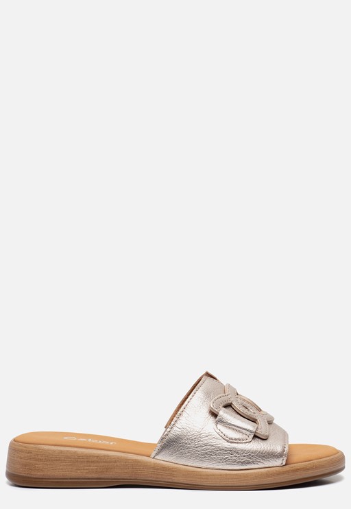 Gabor Slippers goud Synthetisch
