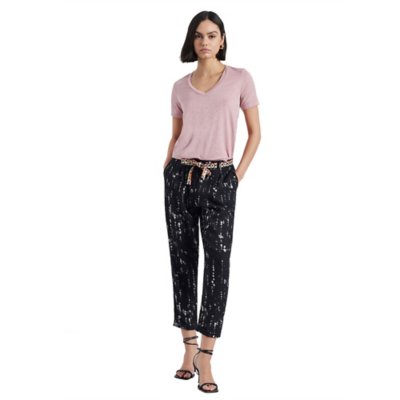 Pantalon femme Fluide Avec Ceinture PLEASE