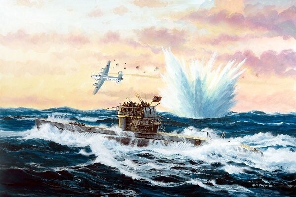 Revell - German Submarine Type Vii C/41 Ubåd Byggesæt - 1:350 - Level 4 - 05154