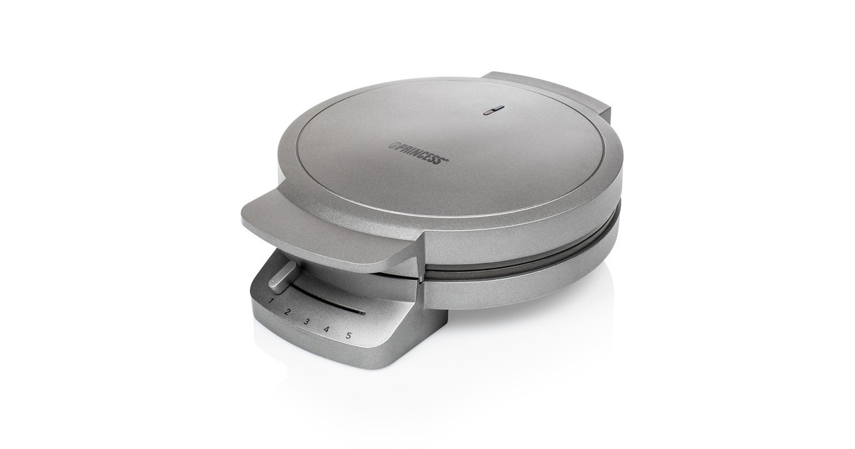 Princess132380 Wafelmaker DeLuxe wafelijzer  (Grijs)