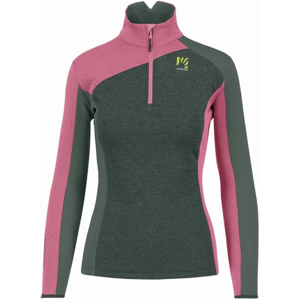 Sweat polaire ski rando KARPOS FEDERA H-Z W FLEECE JUNGLE G/FANDANGO/DUCK G.