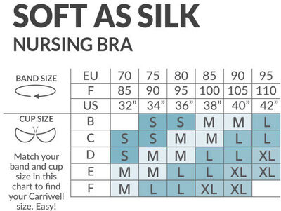 Carriwell Soft as Silk Amme-BH, Svart
