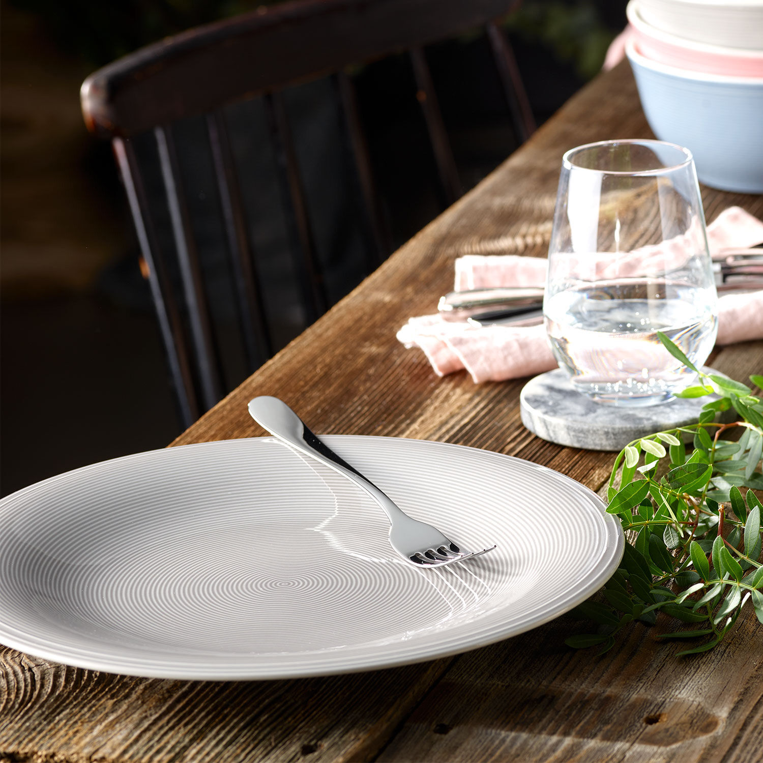 Color Loop Dinner plate Grey, 10.7'', Premium Porcelain