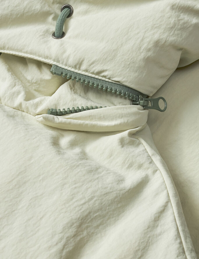 Barfod Excursion'' Boxy Logo Puffer Jacke Celadon tint