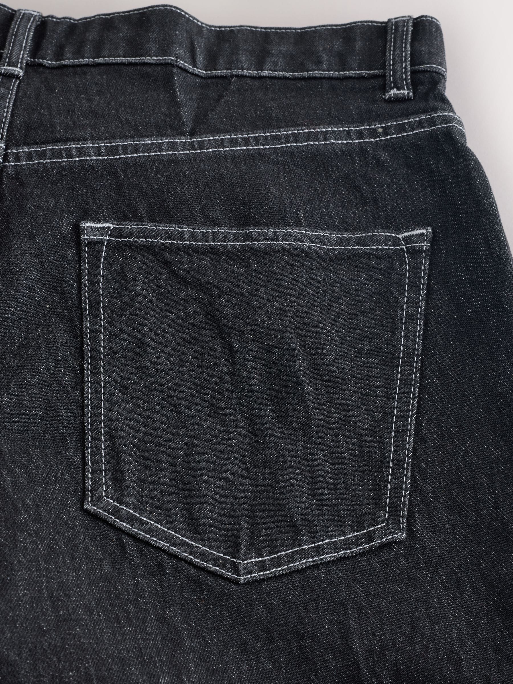 Zwart - Baggy pasvorm - Vintage wash denim jeans