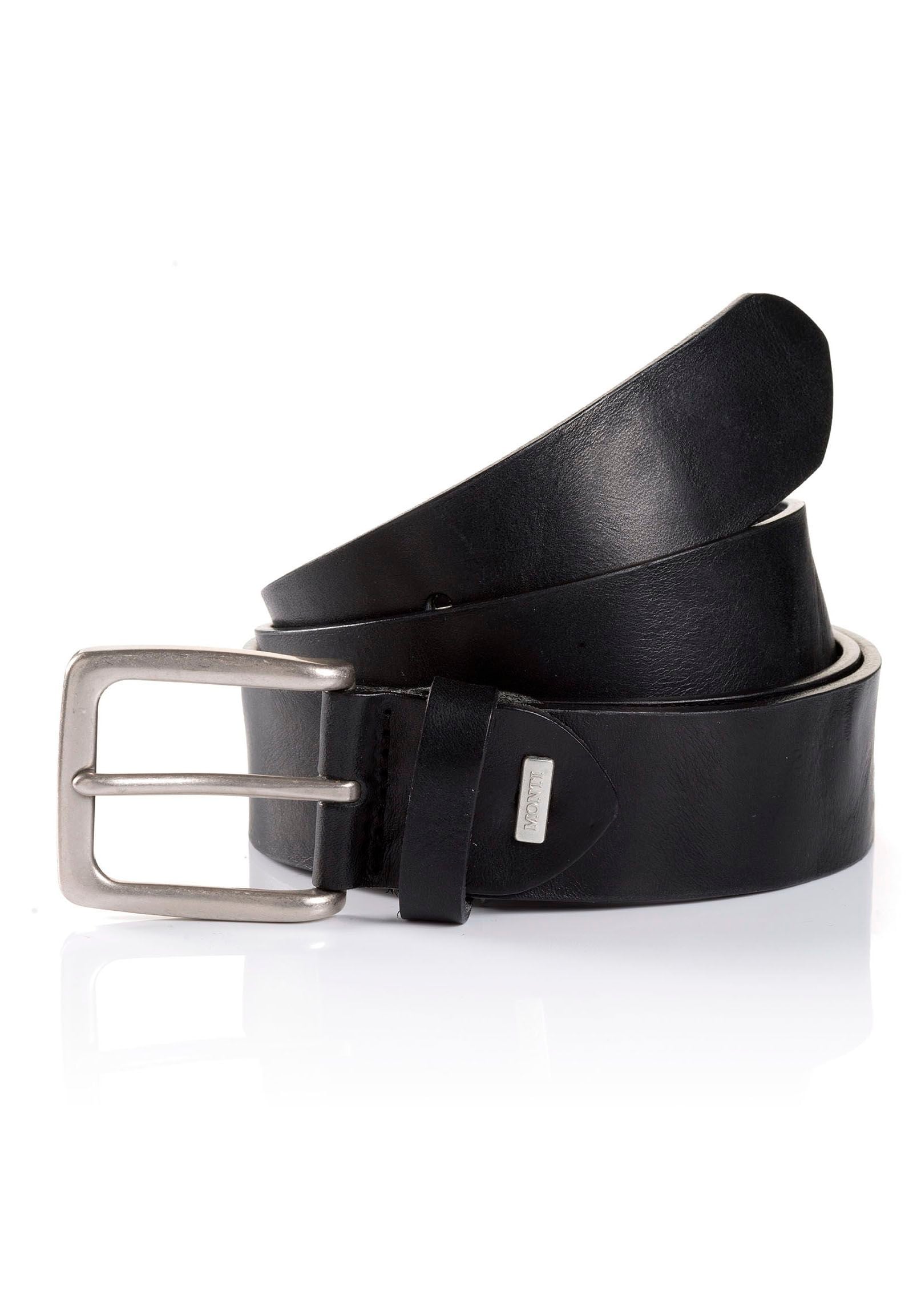 MONTI Ledergürtel »BOLOGNA« 3,5 cm breit, Jeans-Casual, Unikat, kürzbar