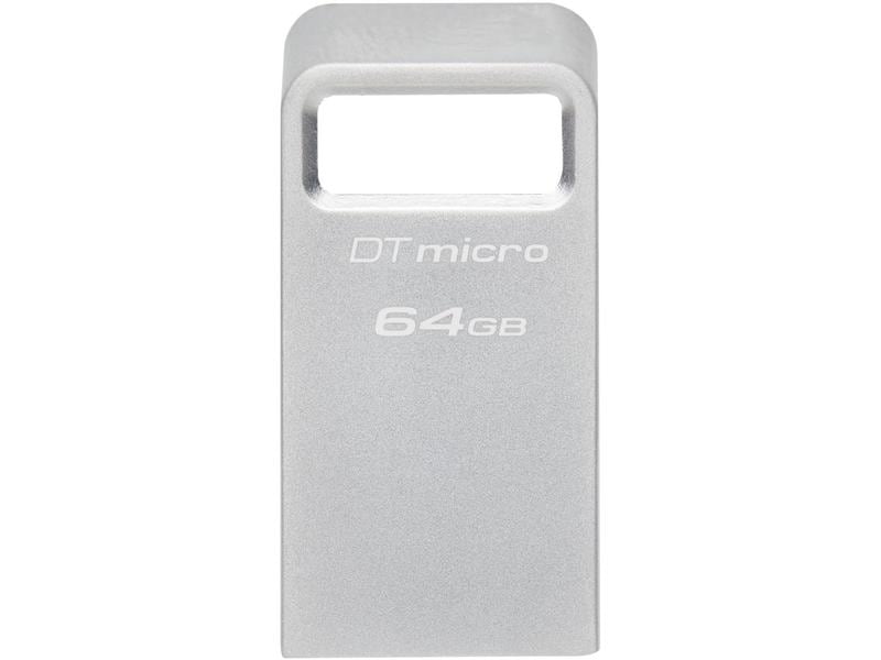 Kingston USB-Stick DT Micro 64 GB Ultrakompakter USB-Stick im Metallgehäuse