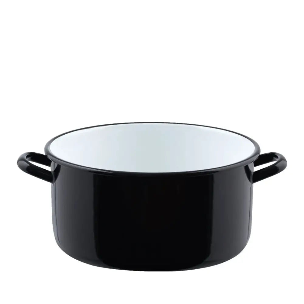 RIESS Braad- Kookpan Emaille 24CM -4L