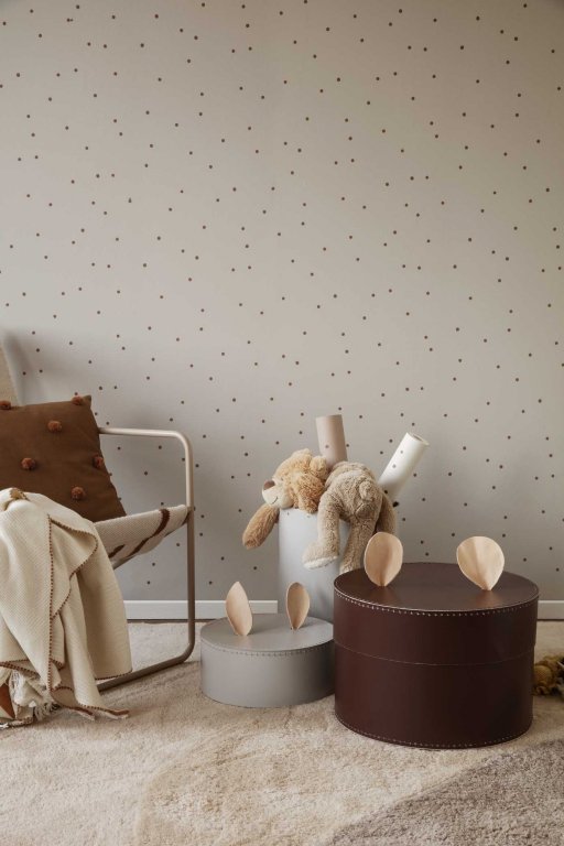 Ferm Living View tufted vloerkleed 140x180 roodbruin