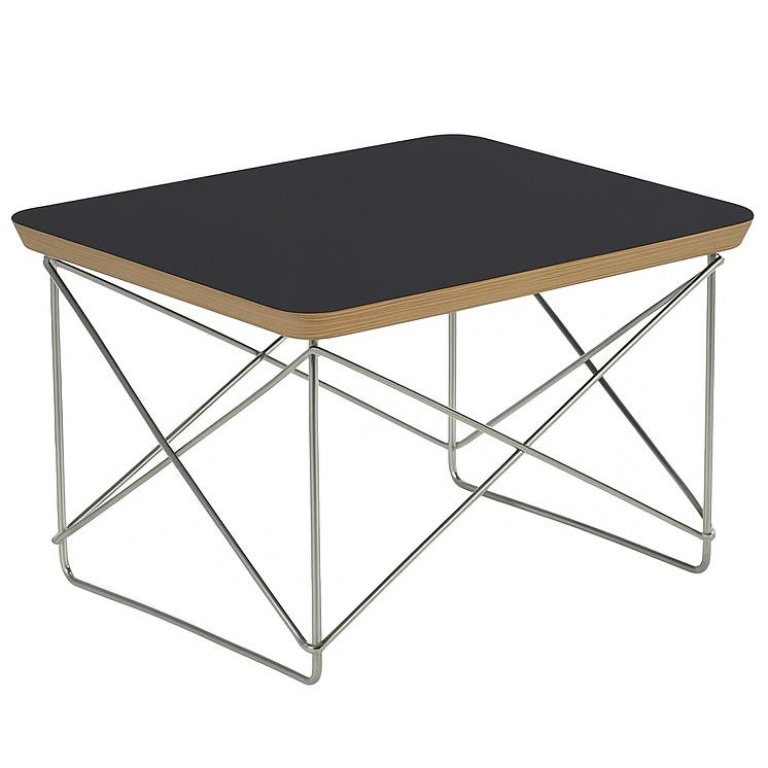 Vitra Occasional LTR salontafel chrome onderstel HPL Black