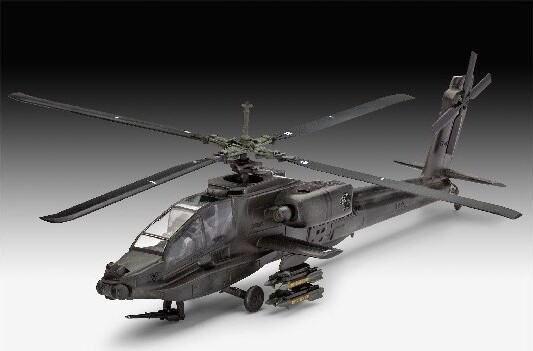Revell - Ah-64A Apache Byggesæt - 1:100 - Level 3 - 04985