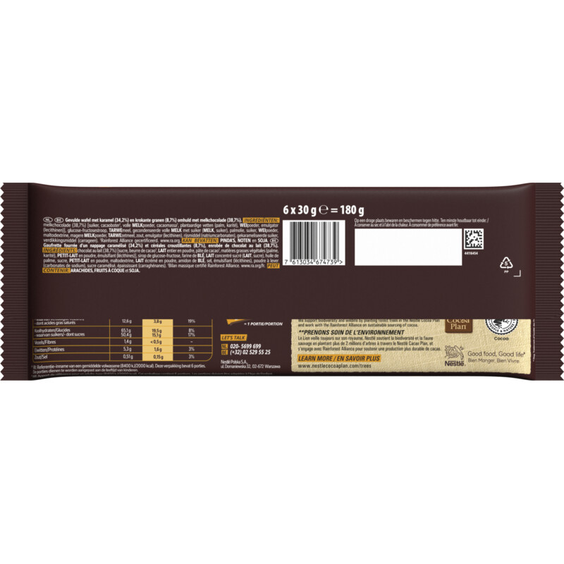 Lion Melkchocolade reep 6-pack