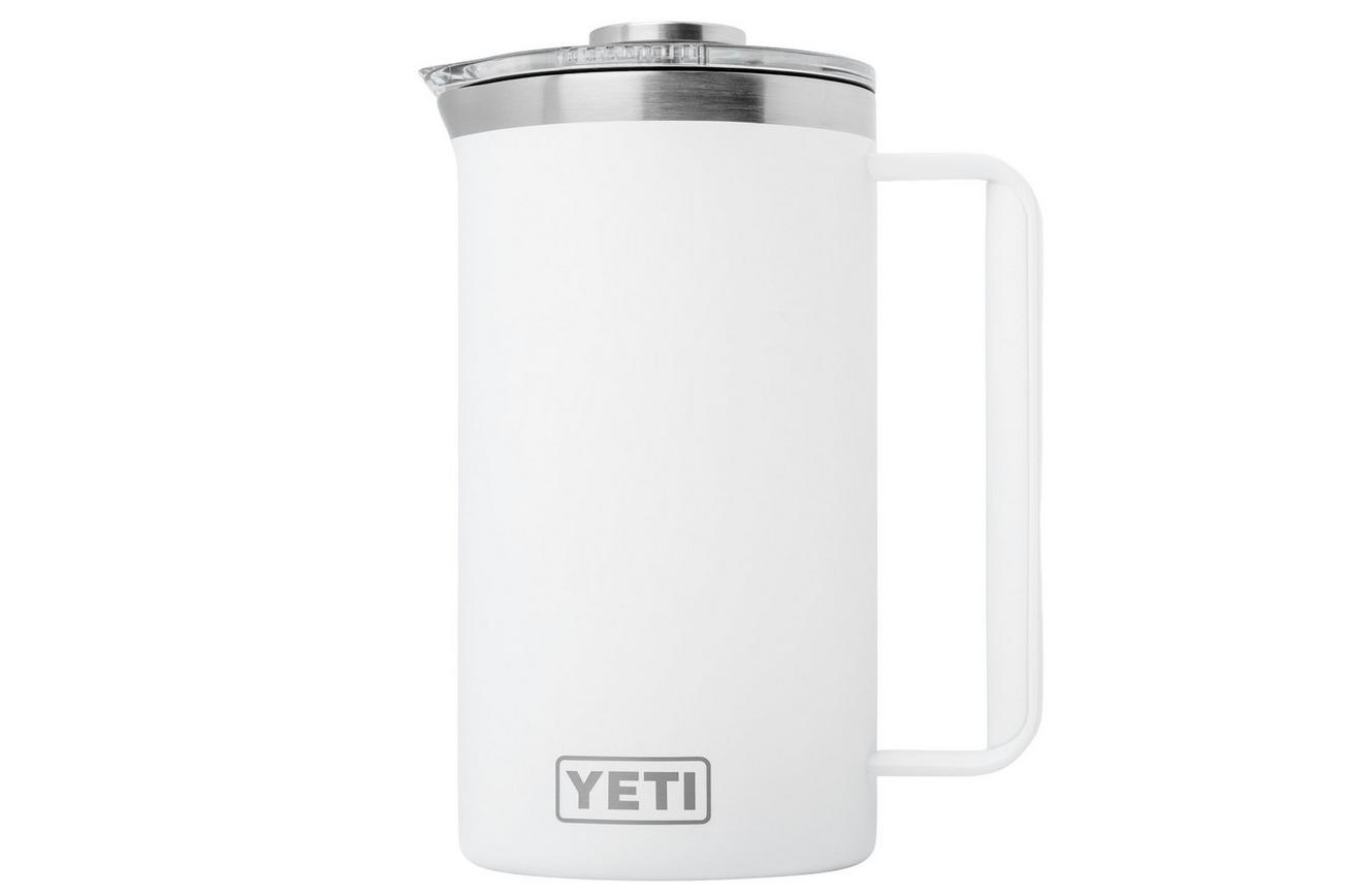 Yeti Rambler French Press 34oz Twist-To-Lock Lid, White, thermos french press, 1L
