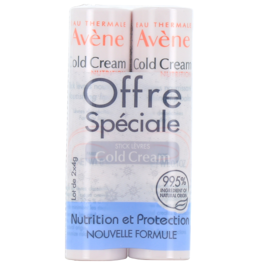 Cold Cream Avene : stick lèvres sèches et abîmées - Soin nourrissant