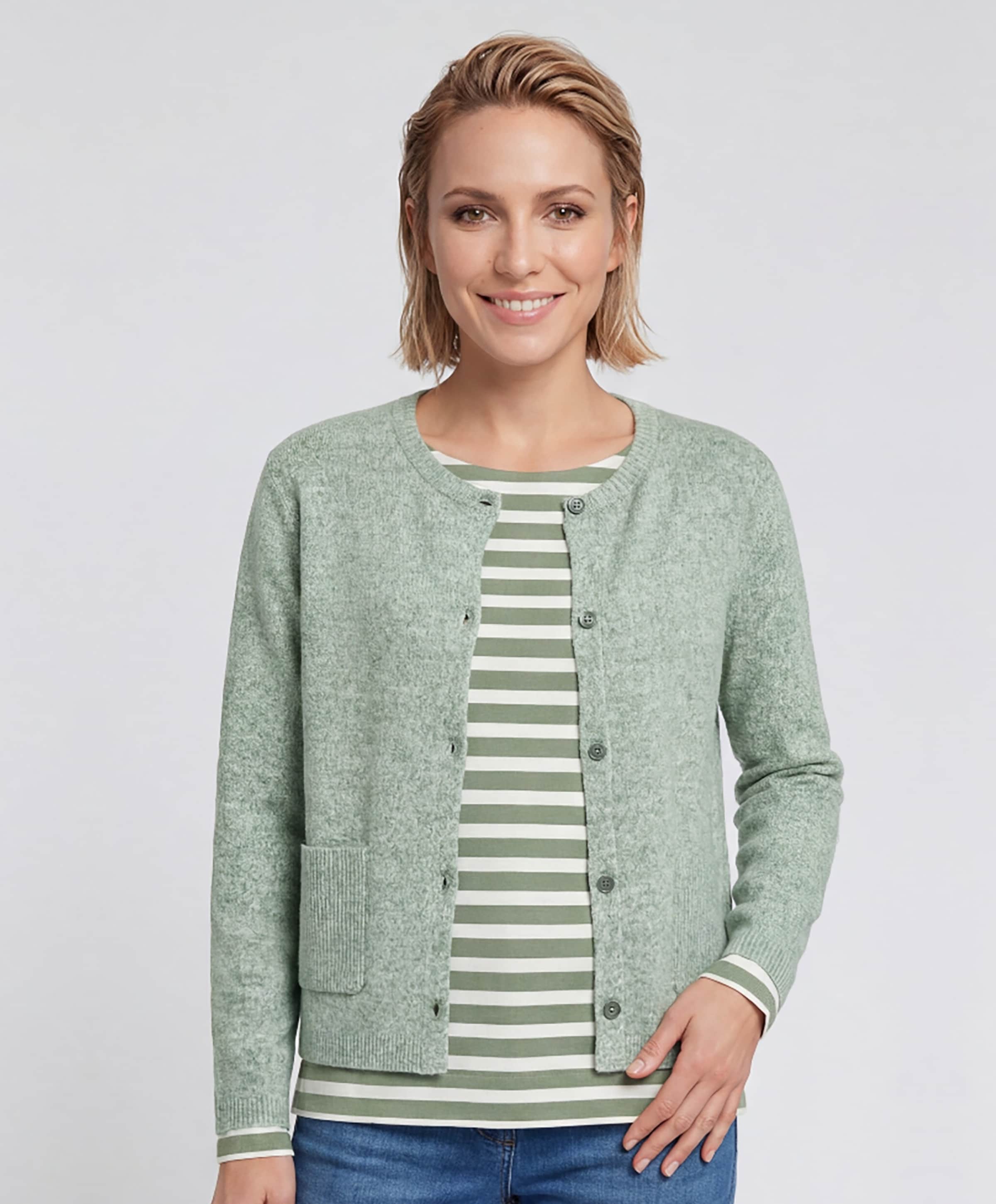 Olsen Dames vest groen