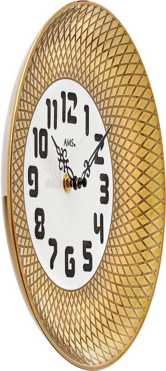AMS 9615 Moderne wandklok, kastdiameter 27 cm