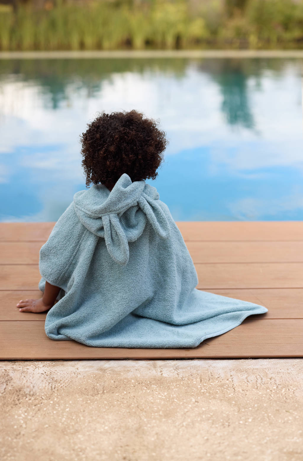 badstof badponcho Sea Green