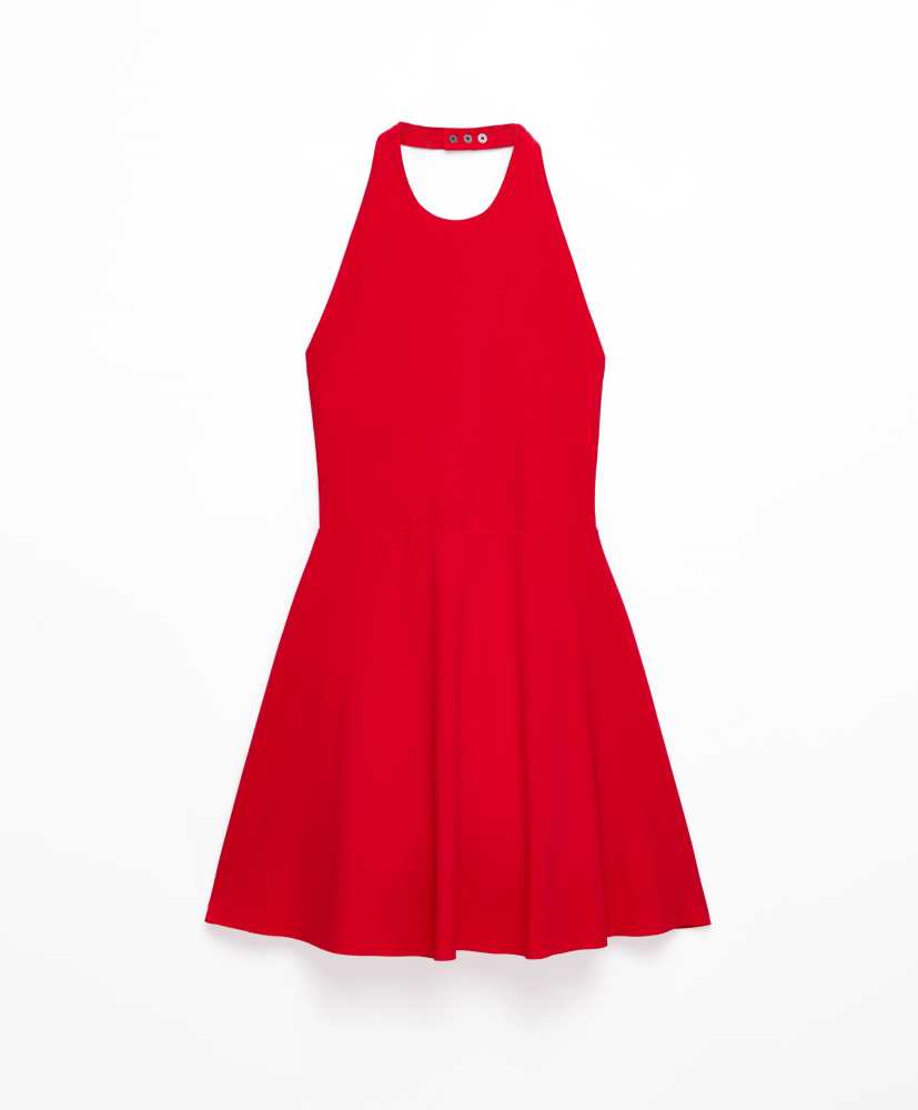 Vestido frente única com toque leve