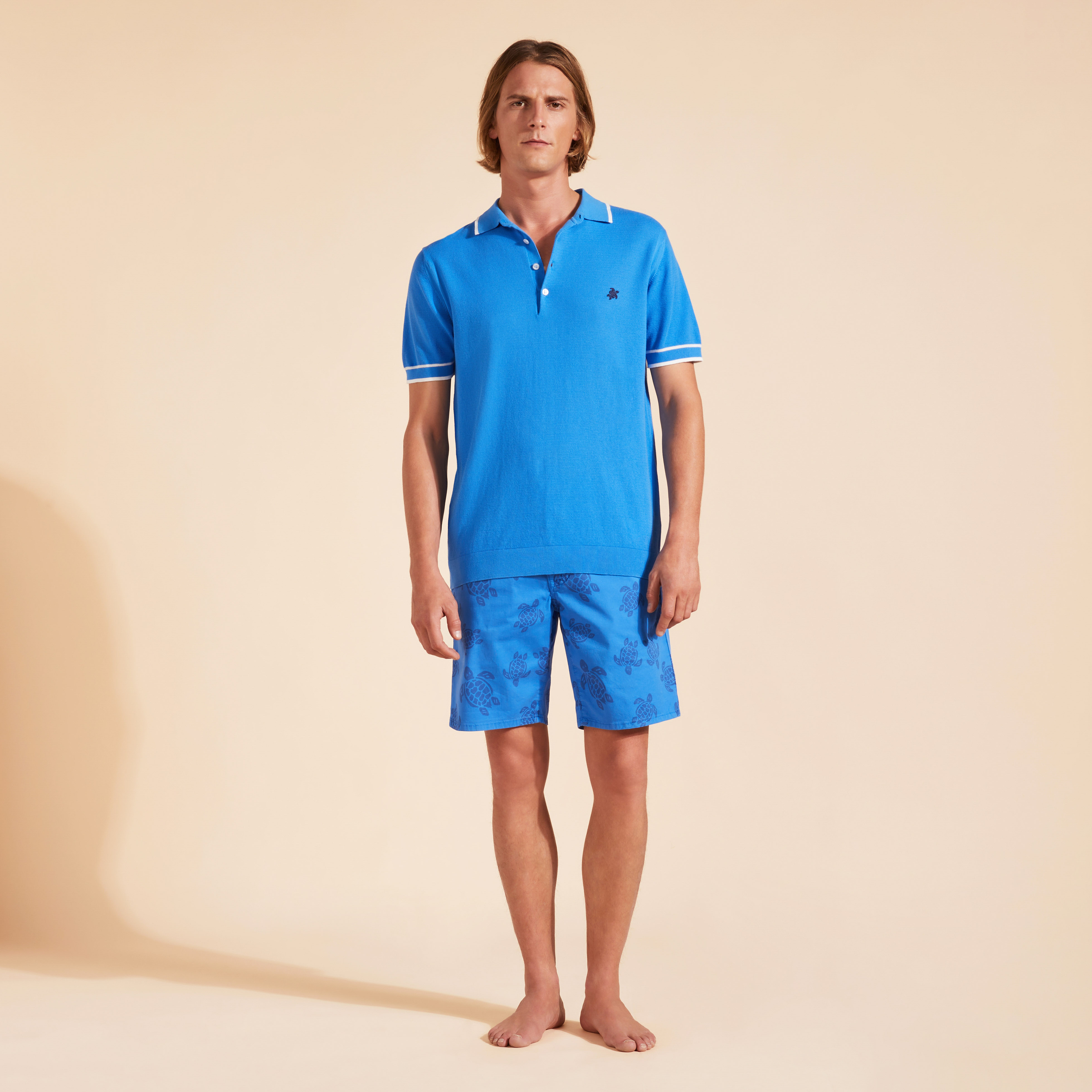 Polo en Coton Tricoté Homme Uni | Polo Homme Vilebrequin