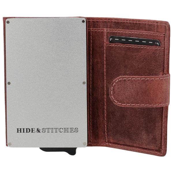 Hide & Stitches Idaho Assorti Safety Wallet Bordeaux
