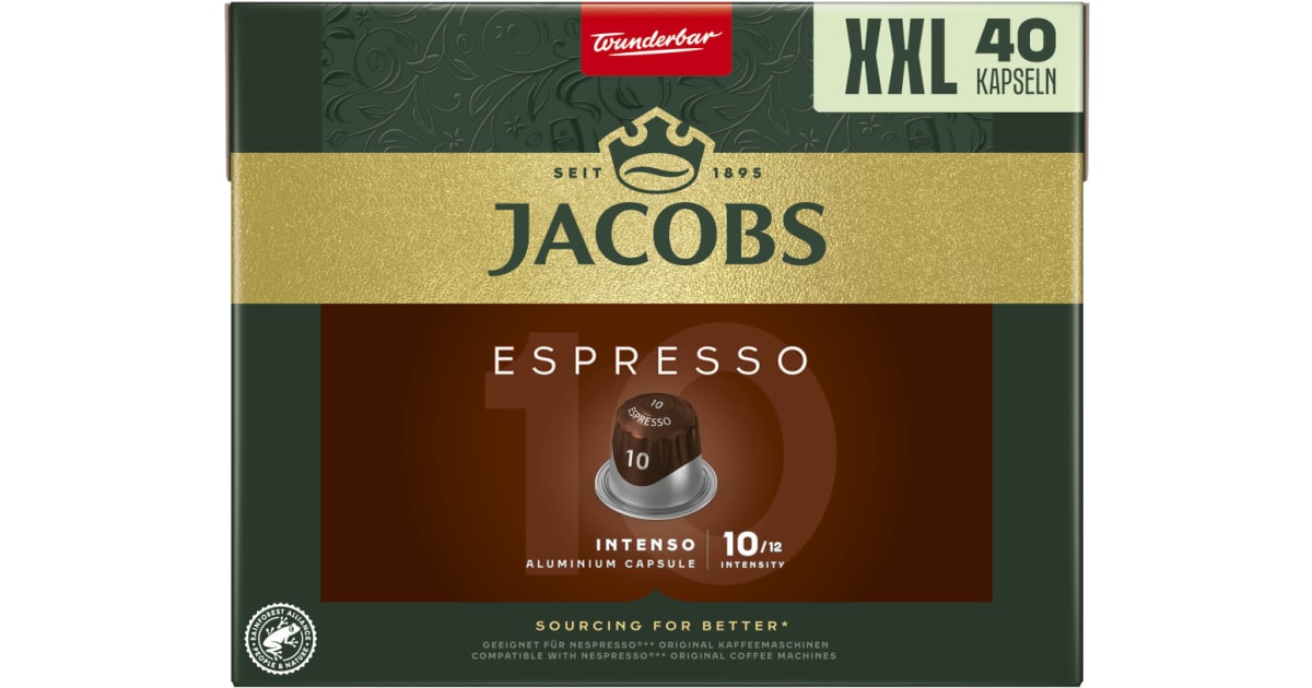 JACOBS Espresso Intenso 40 Kapseln