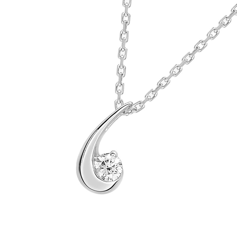 Collier Femme - Or 18 Carats - Diamant 0,08 Carats - Longueur : 42 cm