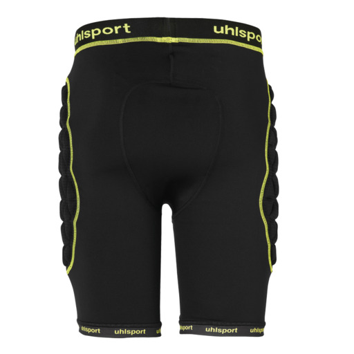 Calção acolchoado Bionikframe preto/amarelo fluorescente Uhlsport