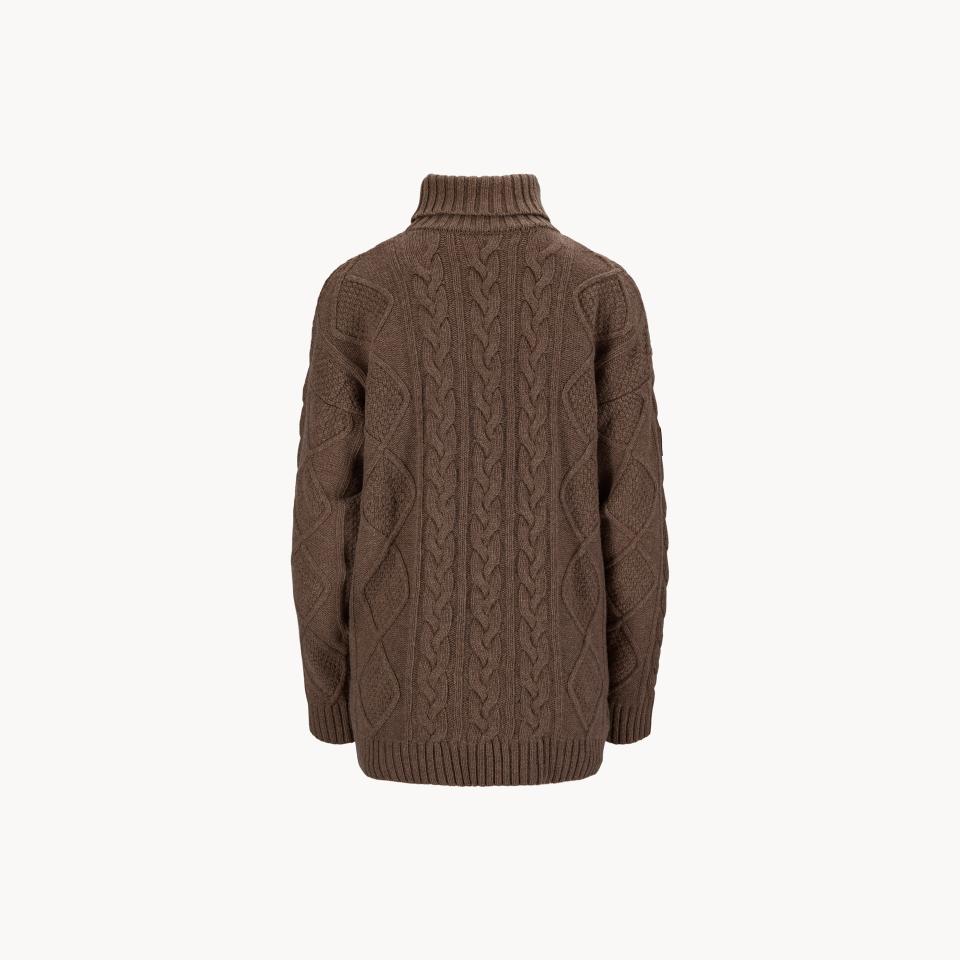 Tufte Robin Chunky Polo Sweater Womens Leafess Tree
