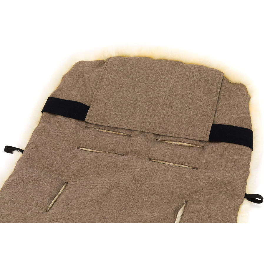 fillikid Winterfußsack Bernina Lammfell braun melange