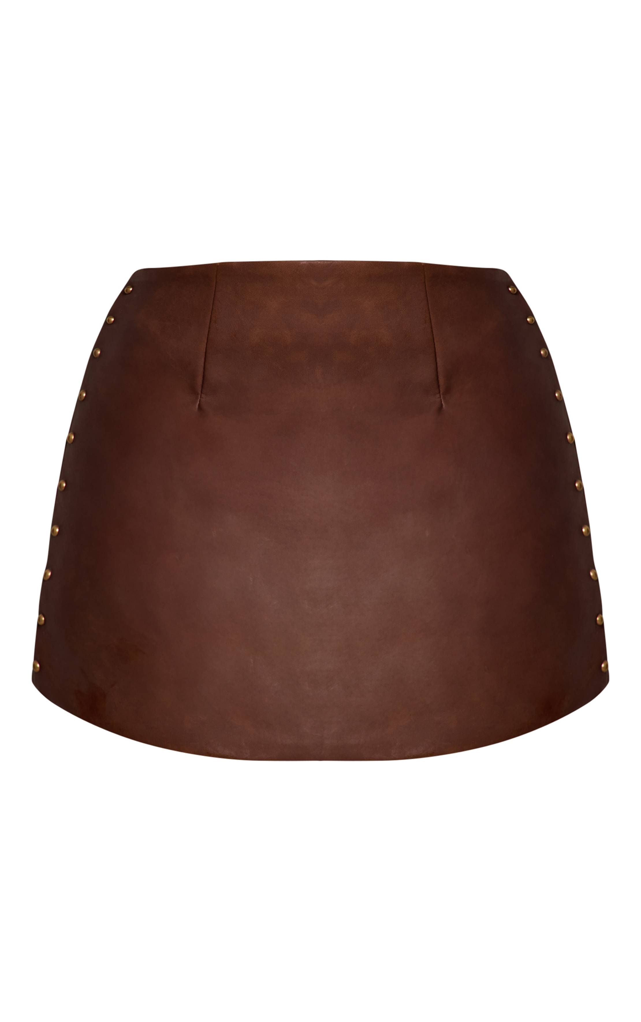 Chocolat Jupe Mini Co-ord À Détails Cloutés Petite