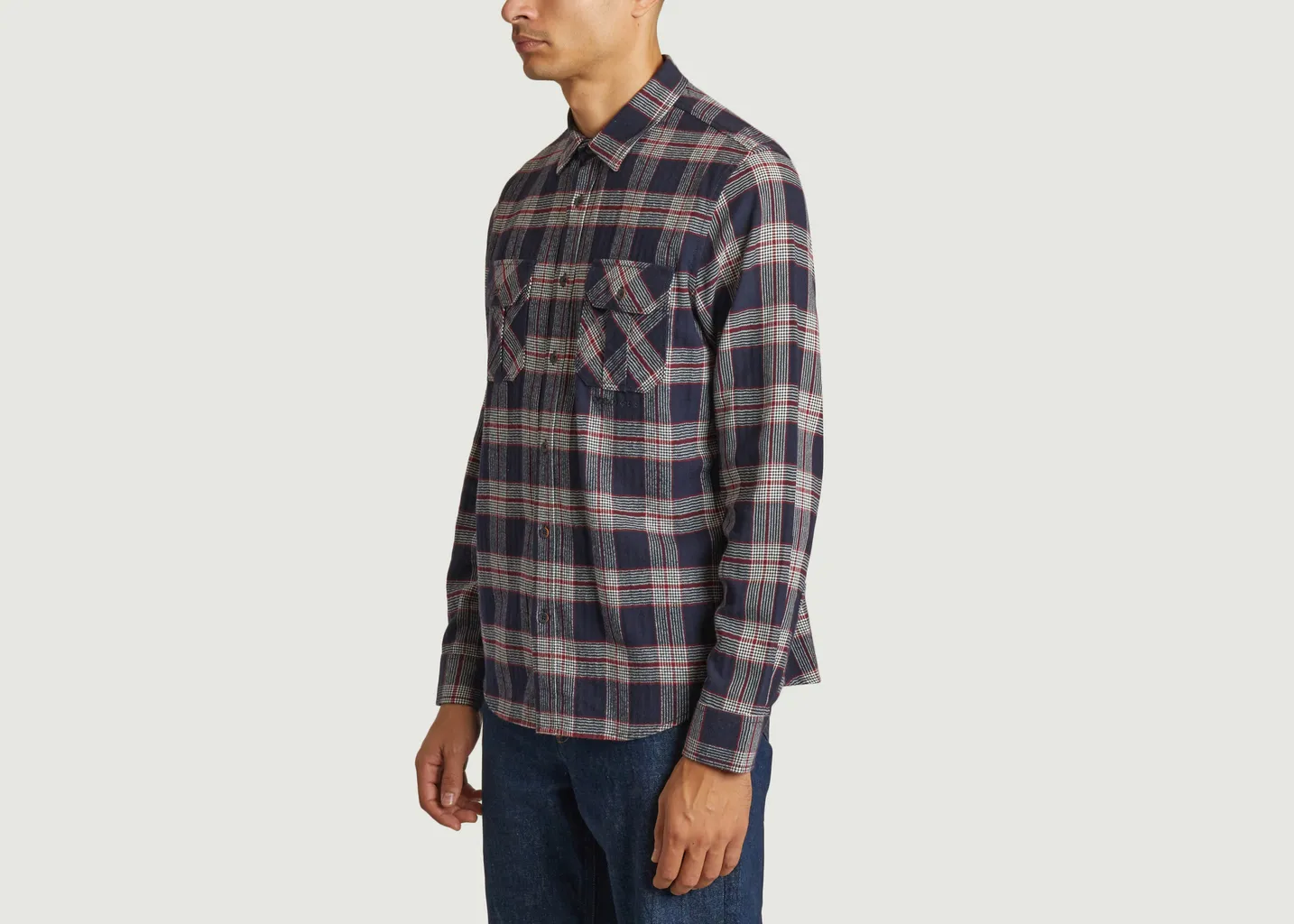Chemise boutonnée en coton à carreaux M.C. Overalls