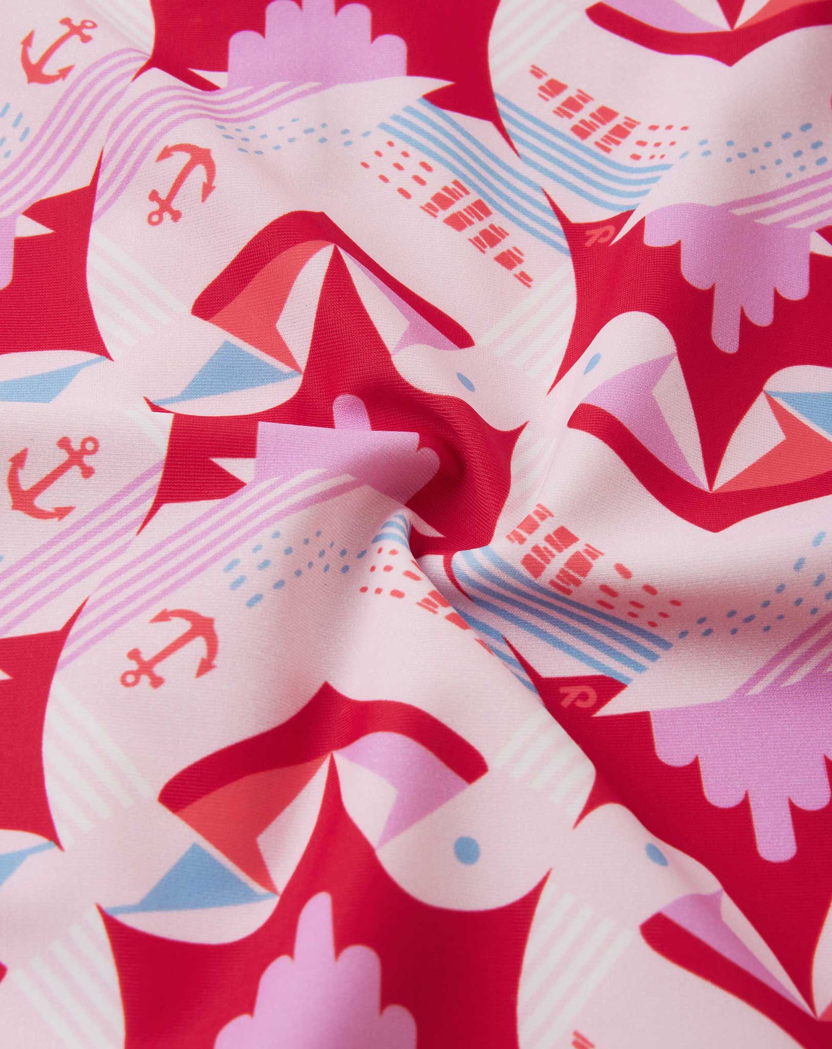Schwimmanzug ATLANTTI BLUMEN in misty red