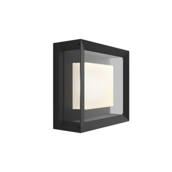 Philips Hue muurlamp zwart - wit en gekleurd licht 15W - vierkant
